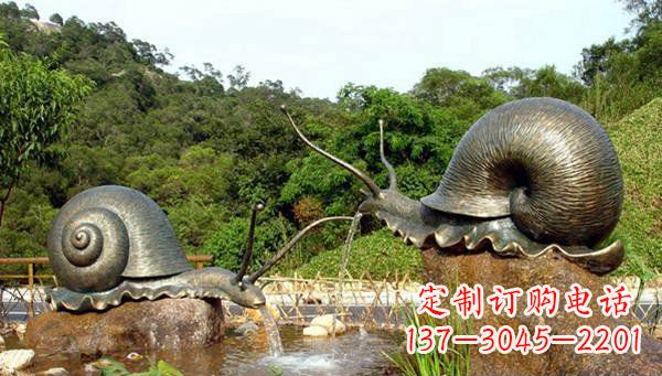 河南蜗牛公园动物铜雕