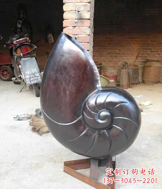 河南蜗牛公园景观动物铜雕