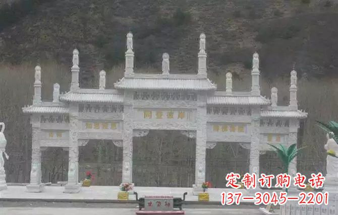河南五门牌坊石雕 (2)