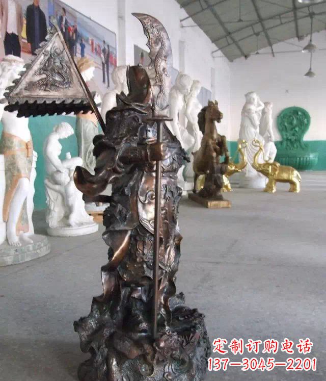 河南武财神关公人物铜雕