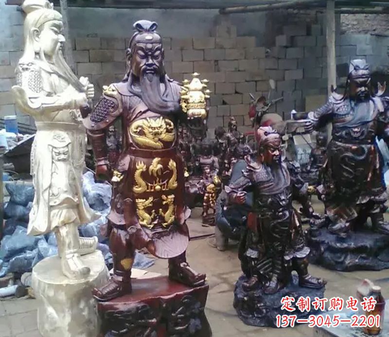 河南武财神提刀关公铜雕