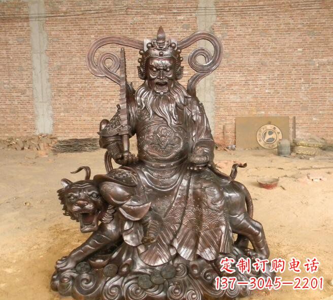 河南武财神赵公明铜雕