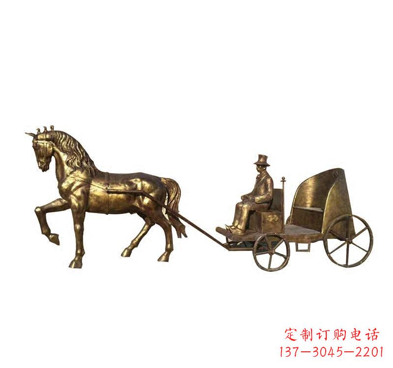河南西方马车铜雕