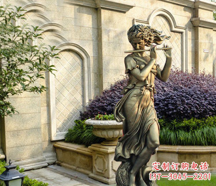 河南西方女人别墅景观铜雕塑