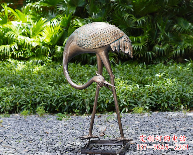 河南仙鹤雕塑喷泉
