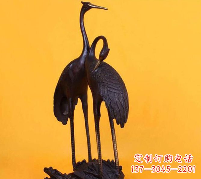 河南仙鹤雕塑铜