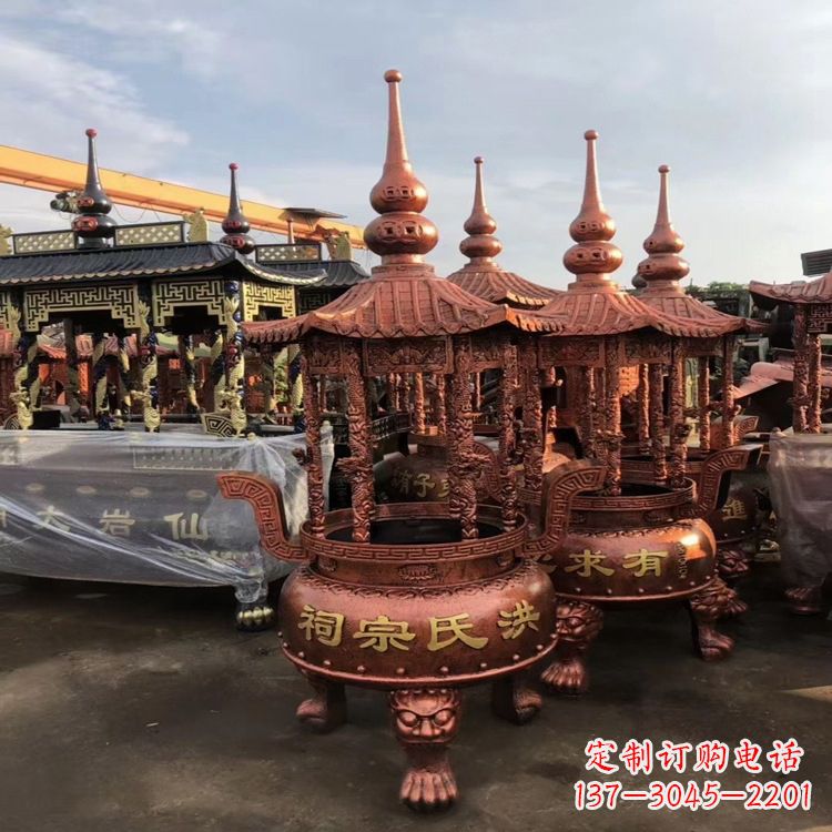 河南香炉铜雕