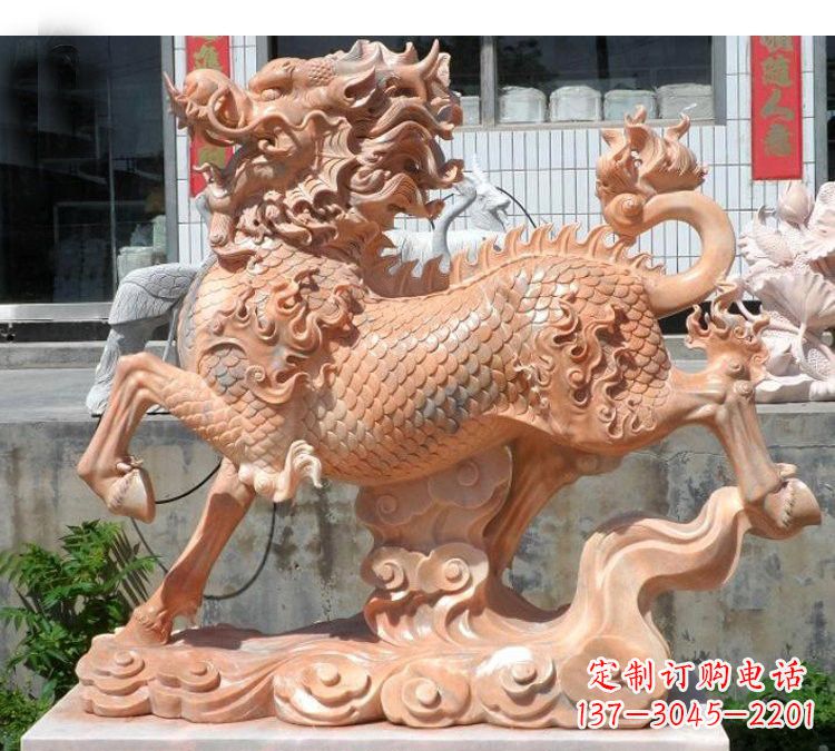 河南祥云麒麟石雕