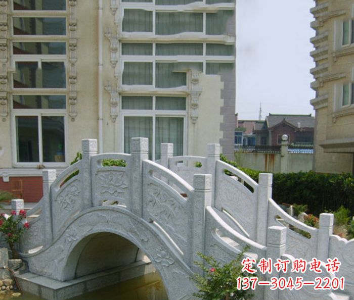 河南小区景观大理石拱桥 (2)