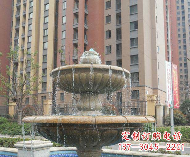 河南小区景观大理石喷泉石雕