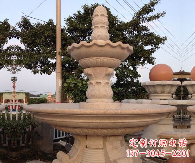 河南小区景观大型喷泉石雕 (4)