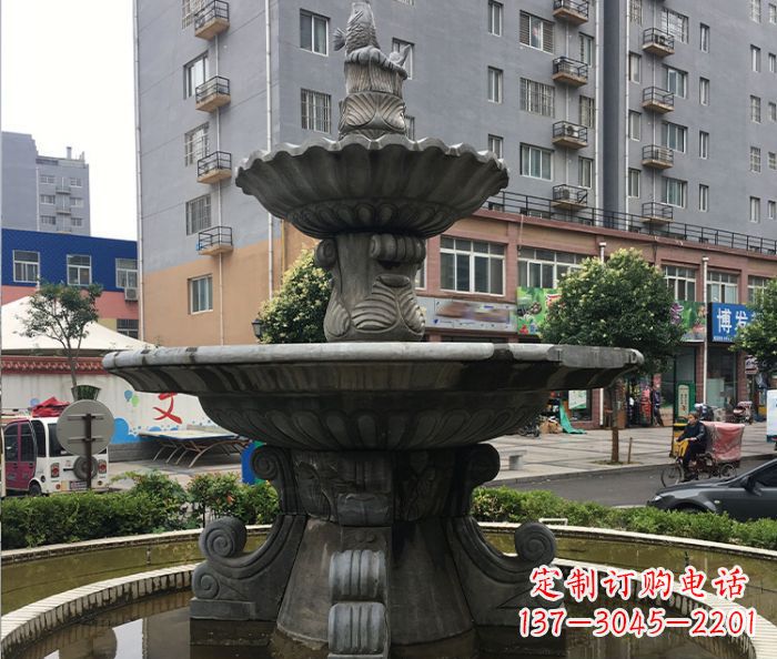 河南小区景观仿古喷泉石雕