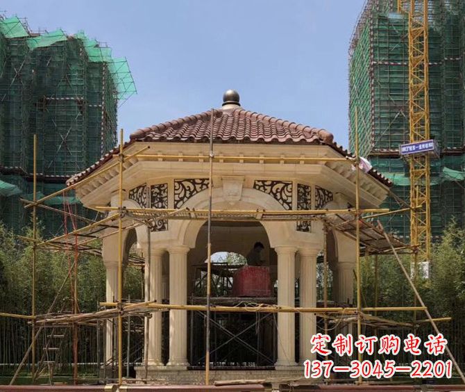 河南小区景观欧式凉亭石雕
