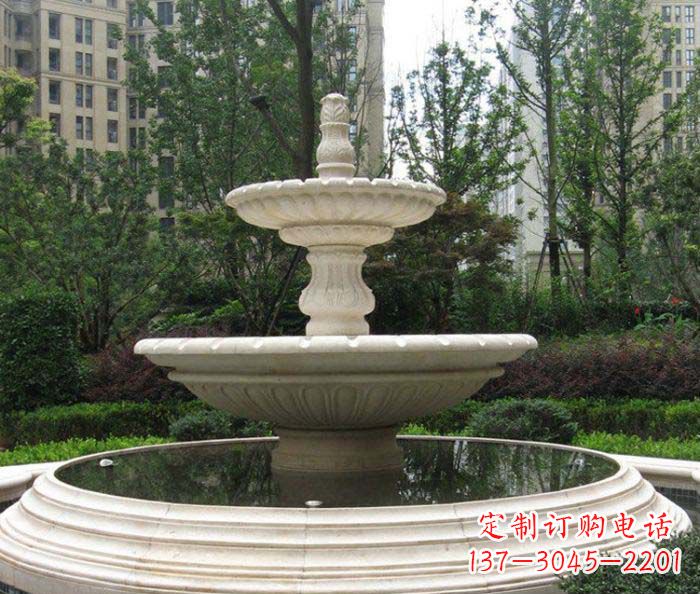 河南小区景观欧式喷泉石雕 (2)