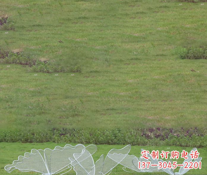河南小区镂空蝴蝶不锈钢摆件雕塑