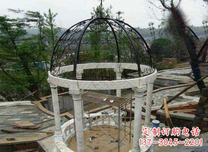 河南小区欧式圆顶凉亭石雕