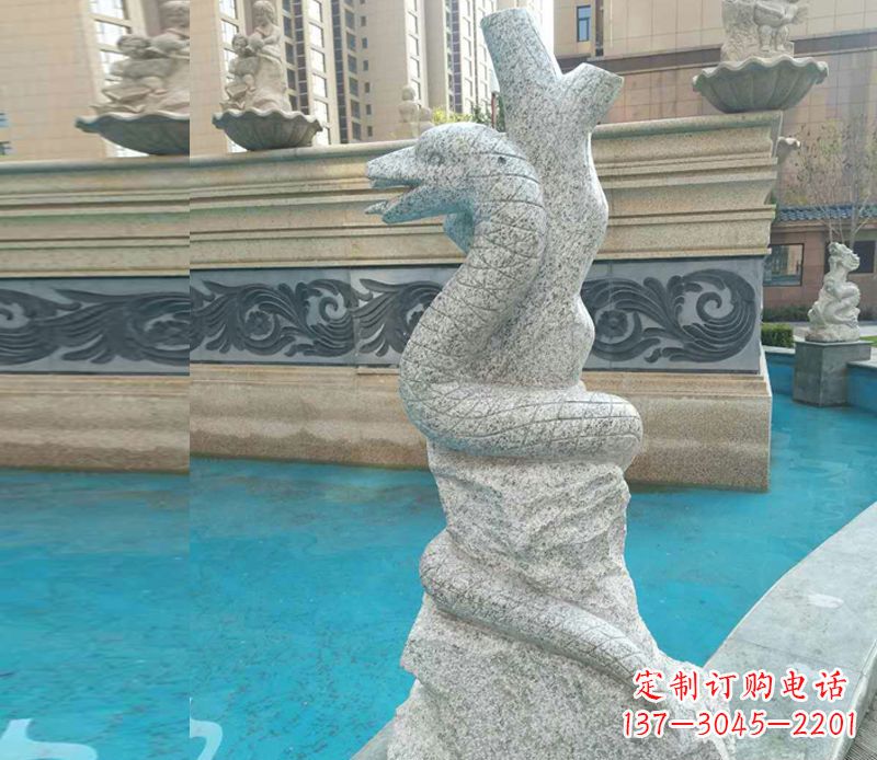 河南小区十二生肖雕塑动物石雕