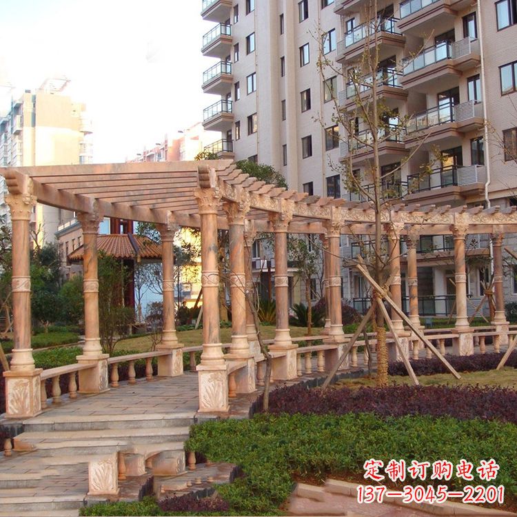 河南小区石雕花架长廊