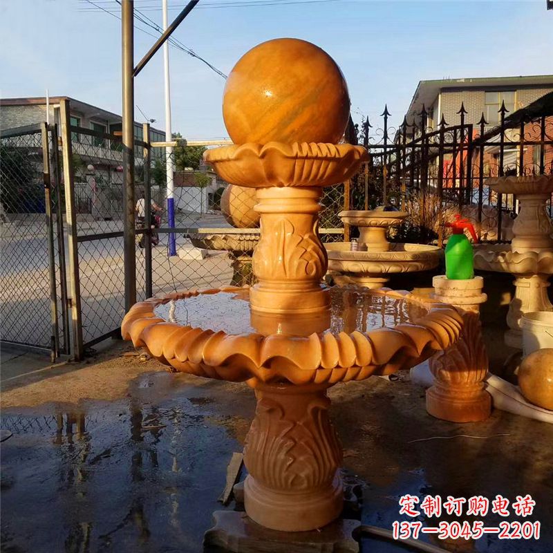 河南小区石雕喷泉塔