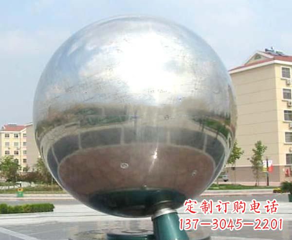 河南校园不锈钢抽象地球仪雕塑