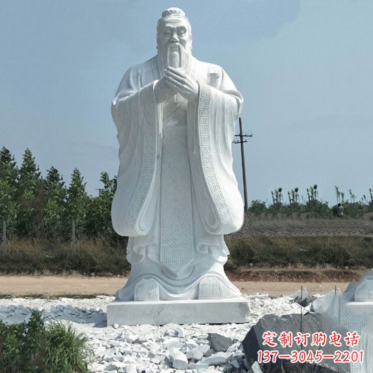 河南校园孔子人物雕像