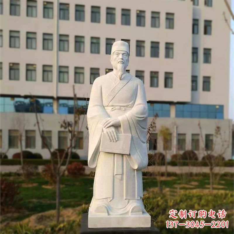 河南校园名人汉白玉雕塑医院医学院古代著名人物雕像