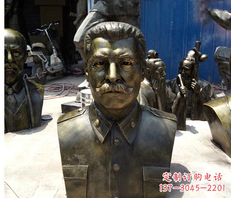 河南校园名人斯大林胸像铜雕