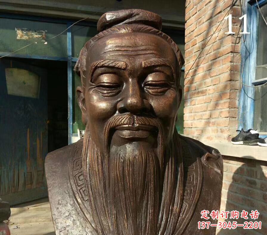 河南校园名人铜雕 人物雕塑