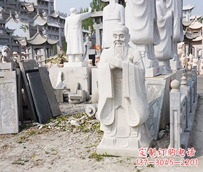 河南校园人物孔子石雕 (3)