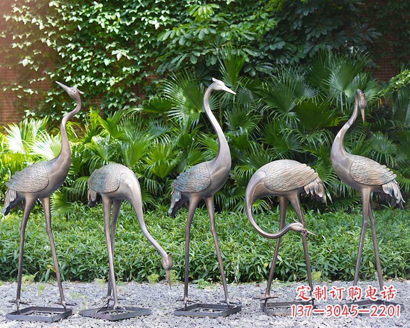 河南写意仙鹤雕塑