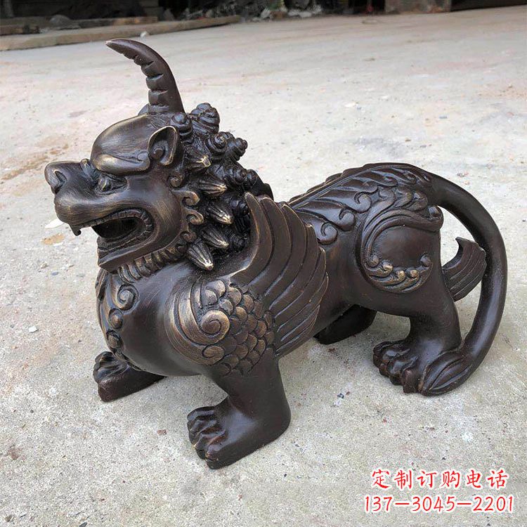 河南獬豸纯铜铸造雕塑