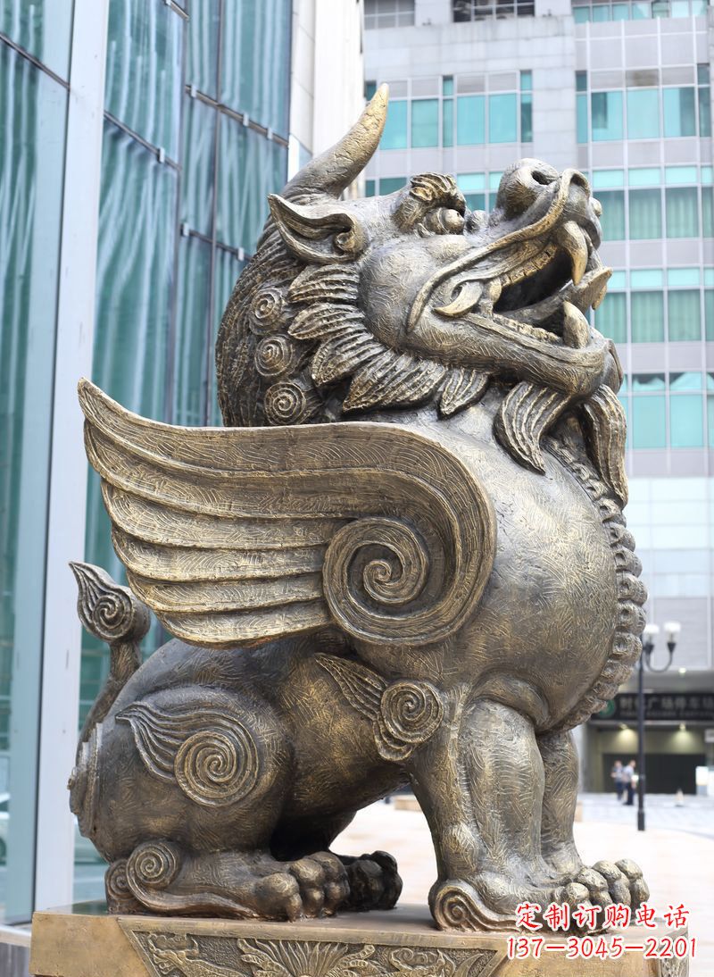 河南獬豸古代神兽铜雕