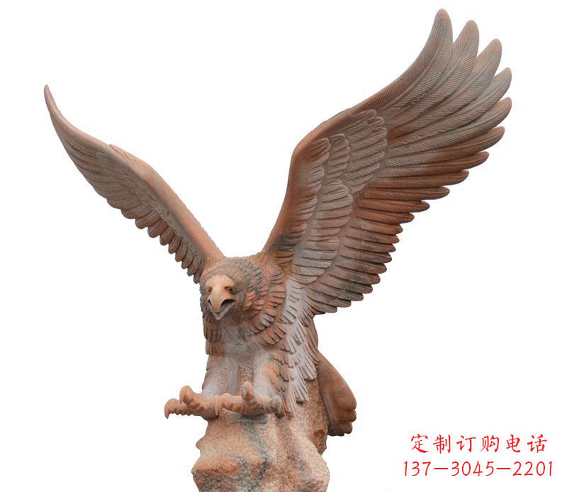 河南雄鹰展翅石雕