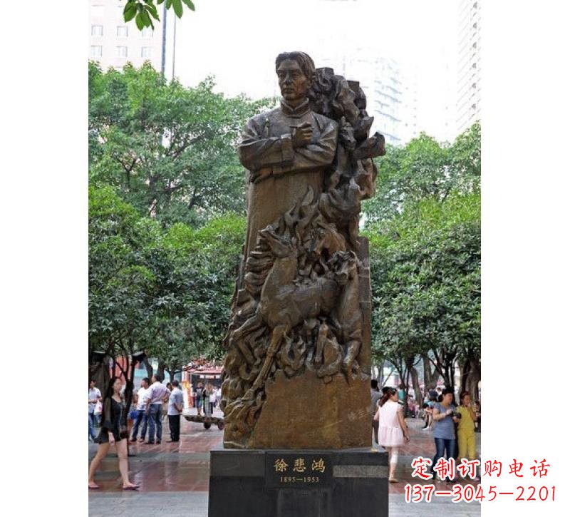 河南徐悲鸿铜雕