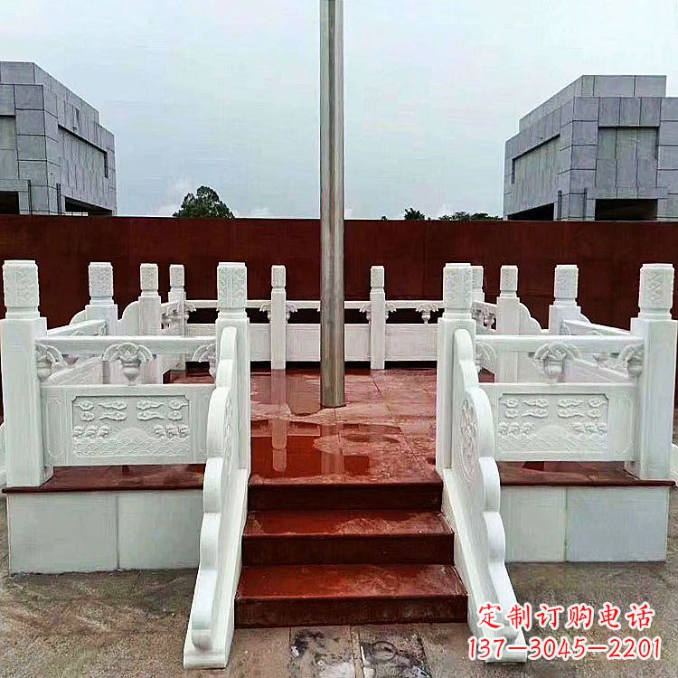 河南学校石雕升旗台