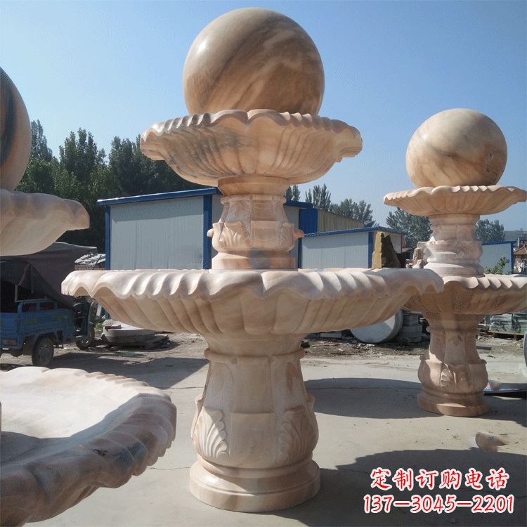 河南一米的喷泉石雕