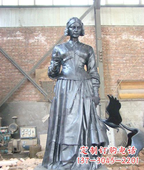河南医院校园西方名人南丁格尔铜雕