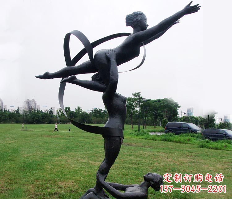 河南艺术体操运动员雕塑