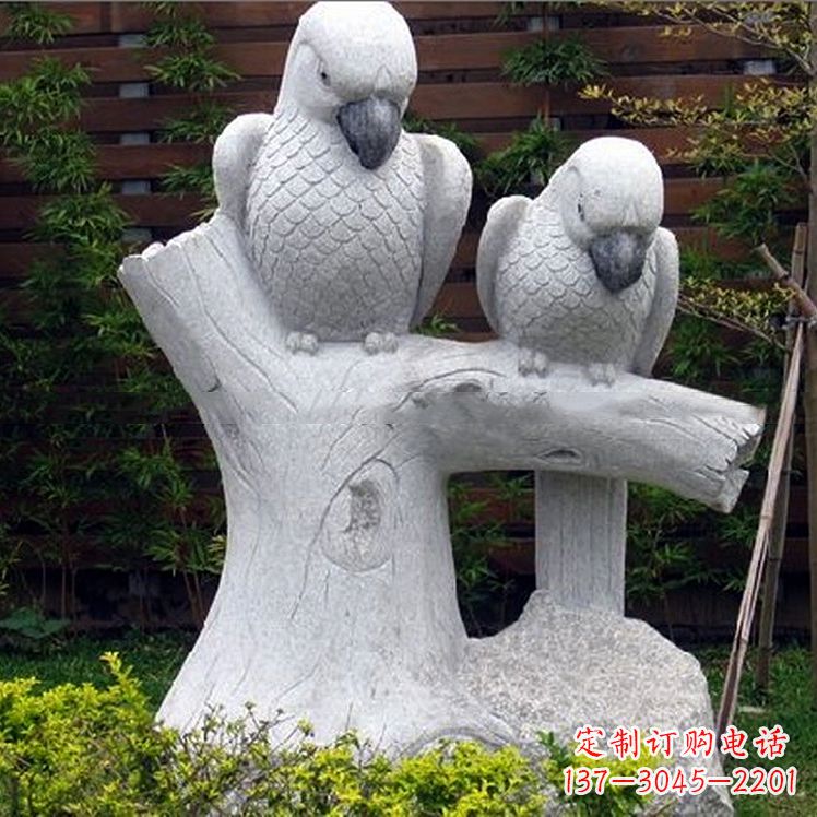 河南鹦鹉大理石雕塑