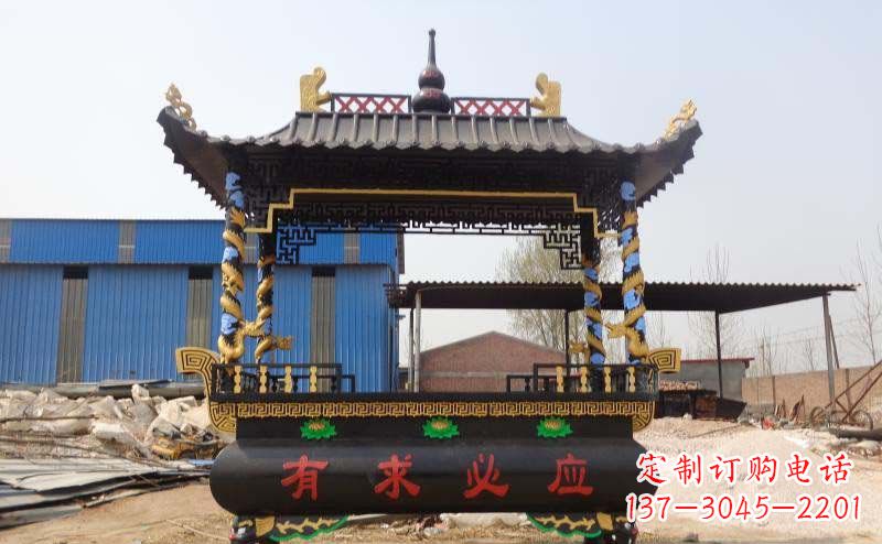 河南有求必应香炉寺庙铜雕