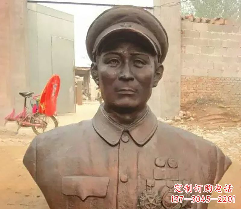 河南元帅名人胸像铜雕