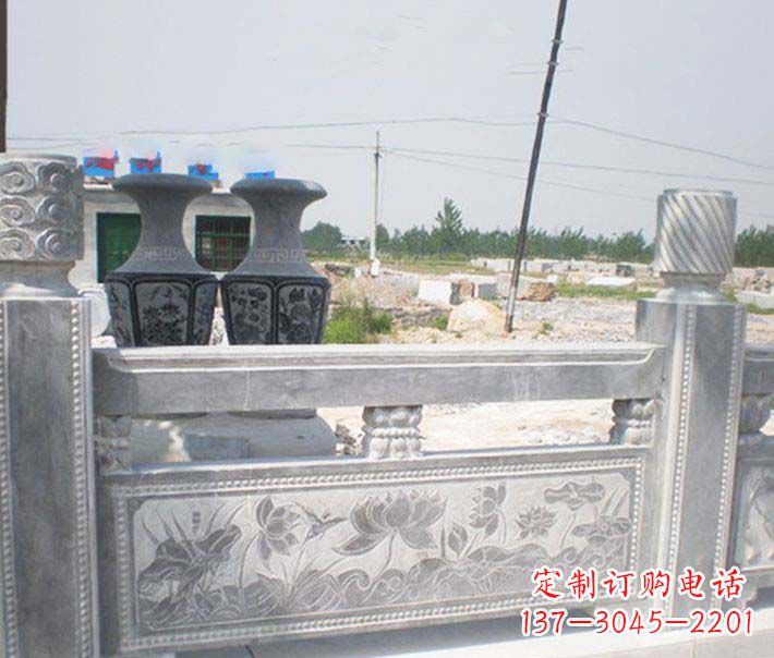 河南园林仿古石栏板景观石雕 (3)