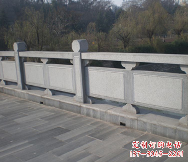 河南园林仿古石栏板景观石雕 (7)