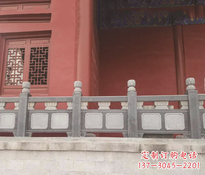 河南园林仿古石栏板景观石雕 (8)