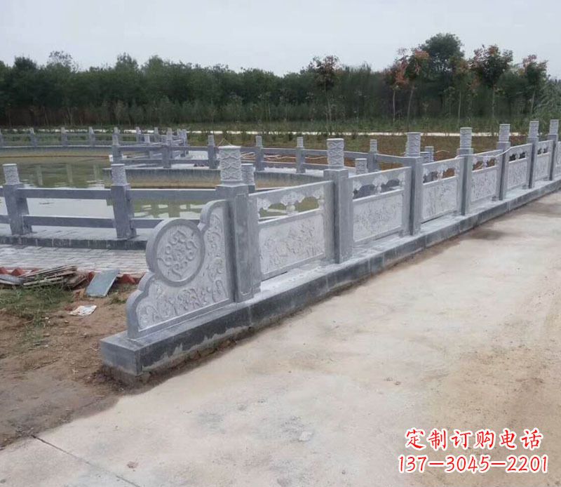 河南园林仿古石栏板景观石雕 (11)