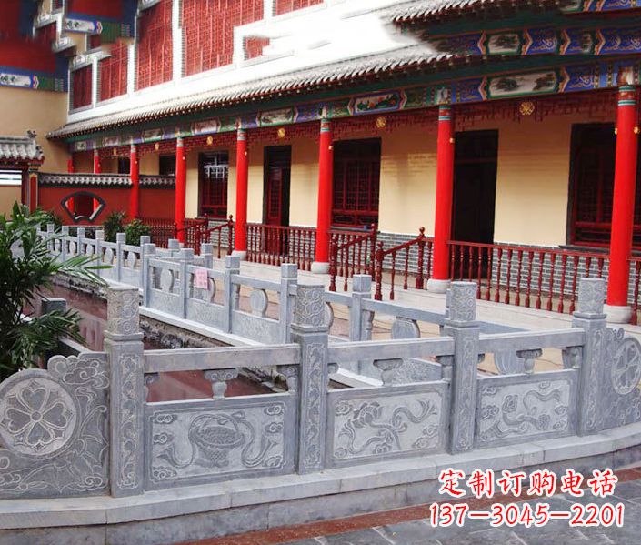 河南园林仿古石栏板景观石雕 (12)