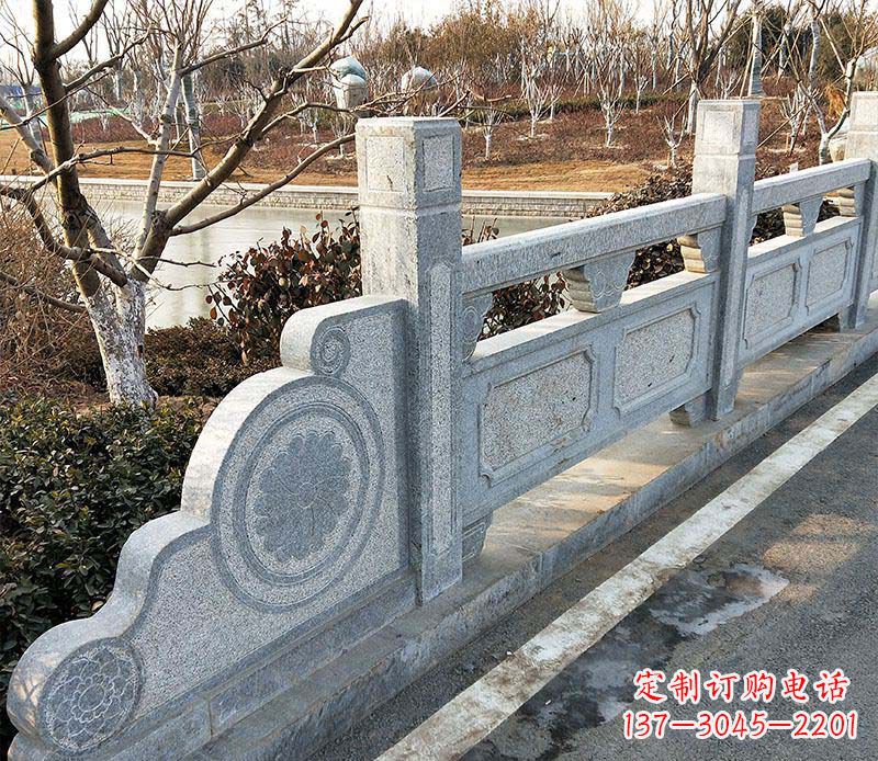 河南园林仿古石栏板景观石雕_1