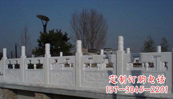 河南园林汉白玉栏板景观石雕