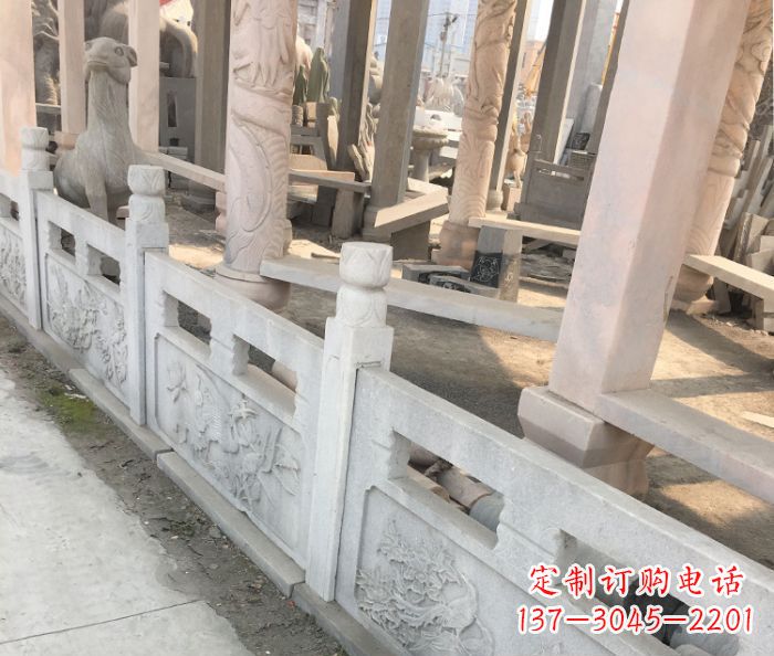 河南园林景观大理石浮雕栏板石雕