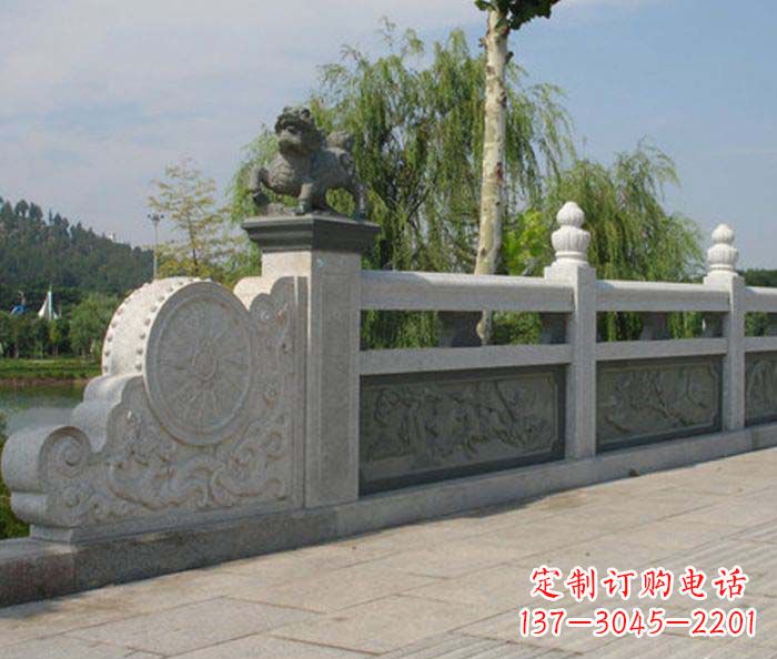 河南园林景观大理石栏板雕塑
